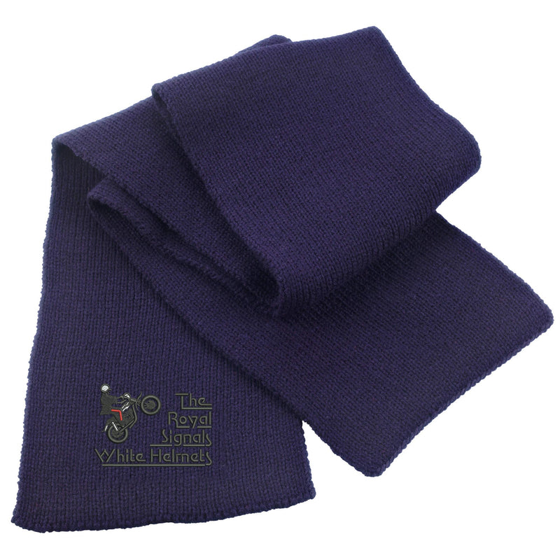 White Helmets Display Team - Royal Signals Heavy Knit Scarf