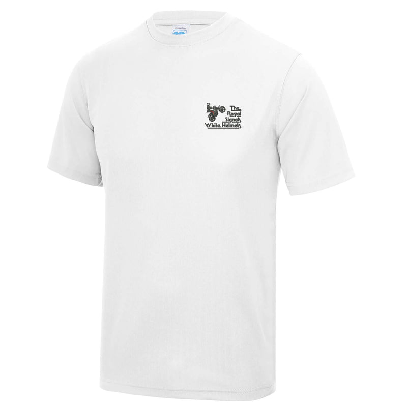 White Helmets Display Team - Royal Signals Polyester T-Shirt