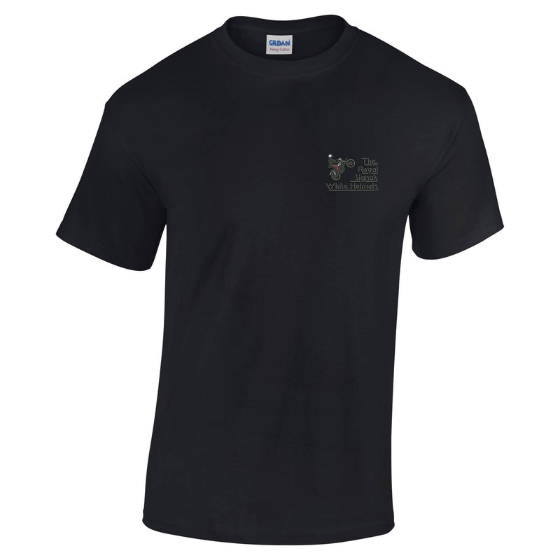 White Helmets Display Team - Royal Signals Cotton T-Shirt