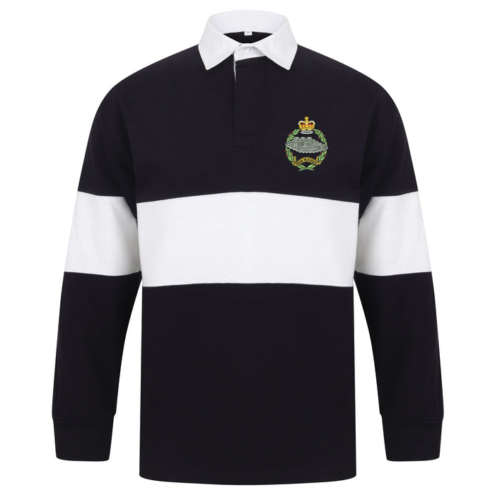 Royal Tank Regiment Long Sleeve Panelled Rugby Shirt