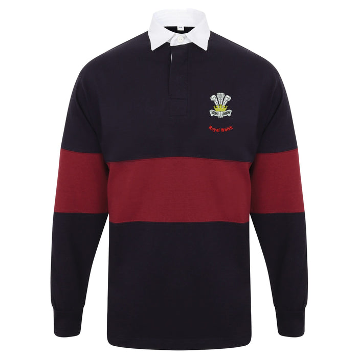 Royal Welsh Long Sleeve Panelled Rugby Shirt