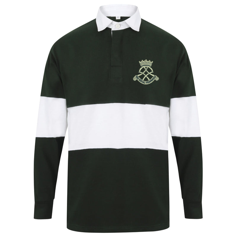 Royal Yeomanry Front Row Long Sleeve Panelled Rugby Shirt
