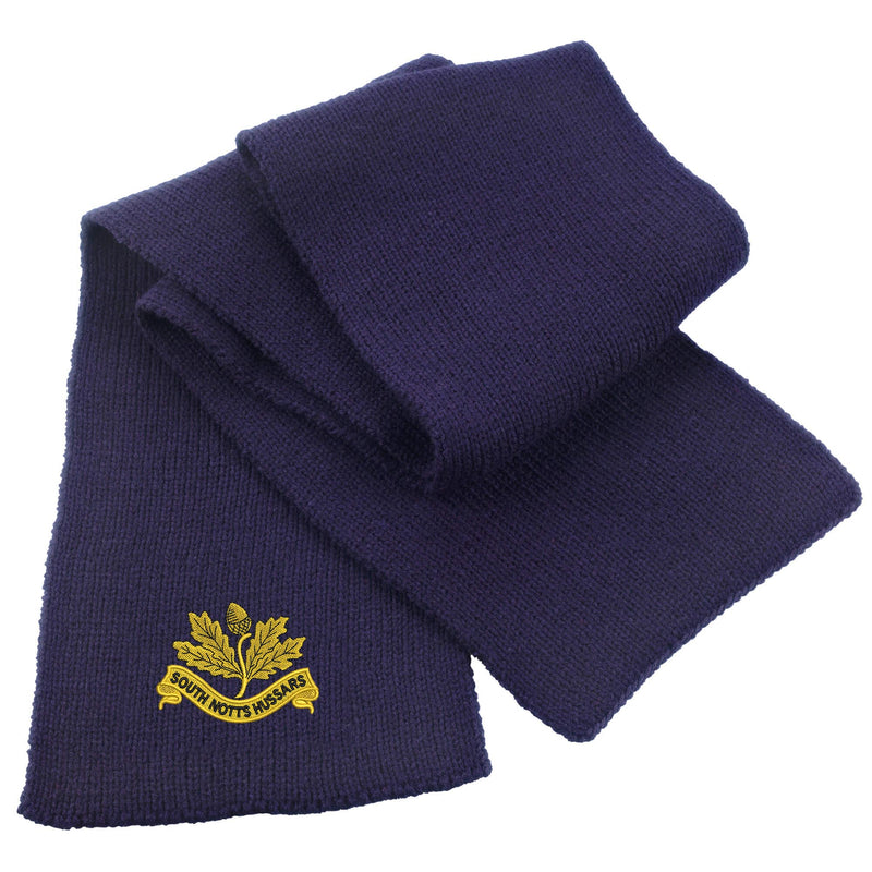 South Nottinghamshire Hussars Heavy Knit Scarf