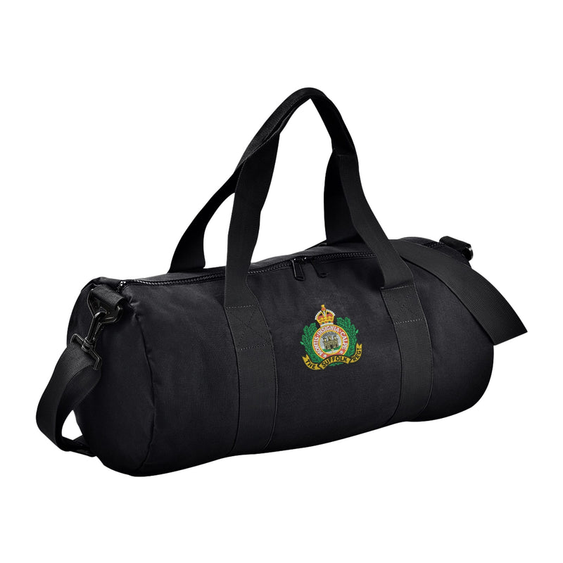 Suffolk Regiment Barrel Bag
