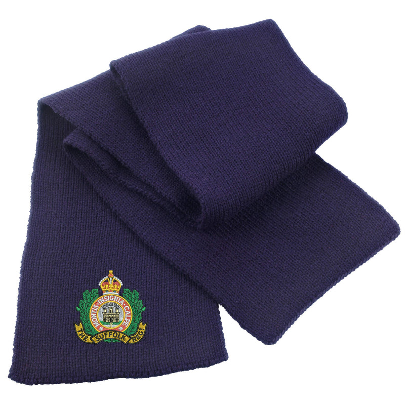 Suffolk Regiment Heavy Knit Scarf