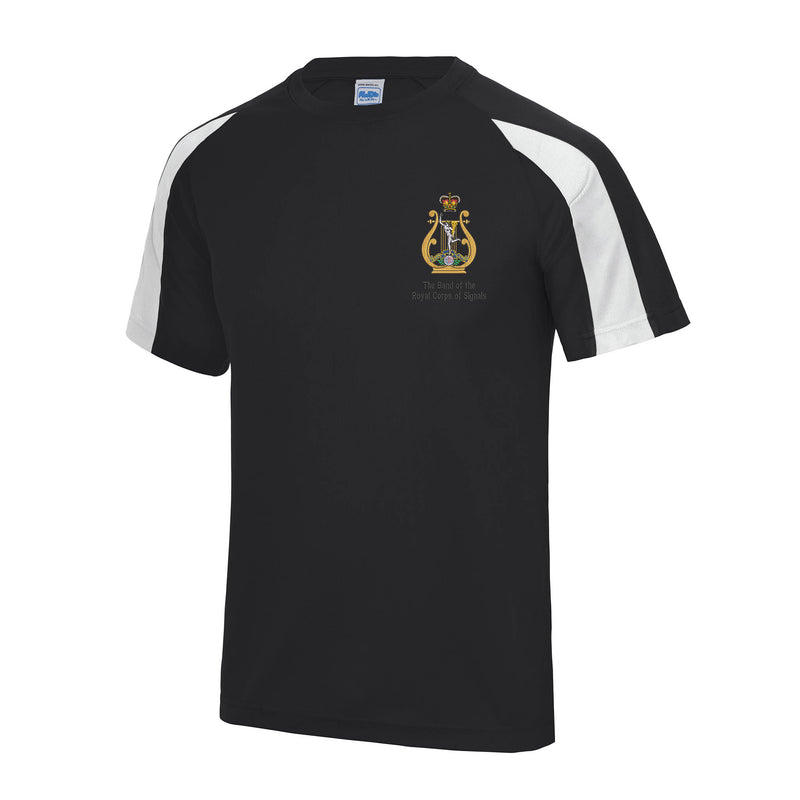 The Band of Royal Corps of Signals Contrast Polyester T-Shirt