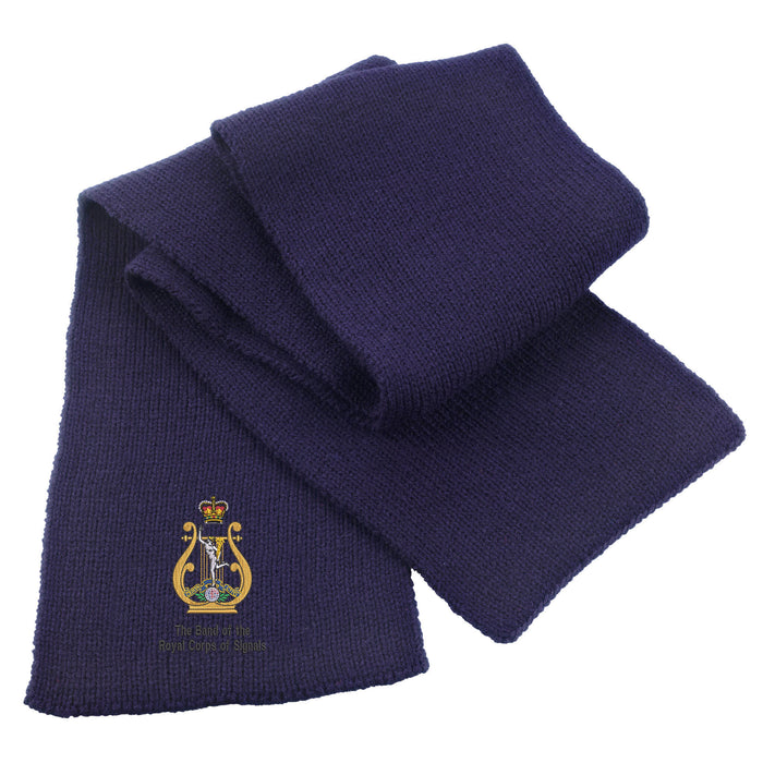 The Band of Royal Corps of Signals Heavy Knit Scarf