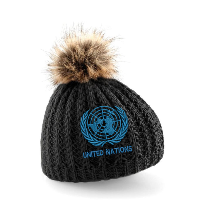 United Nations Pom Pom Beanie Hat