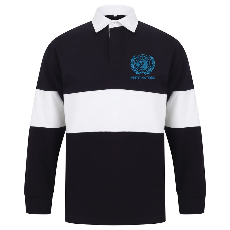 United Nations Long Sleeve Panelled Rugby Shirt