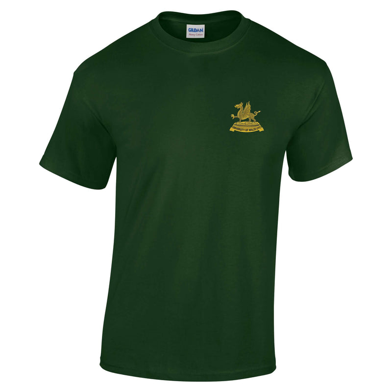 Wales Universities Officers Training Corps Cotton T-Shirt