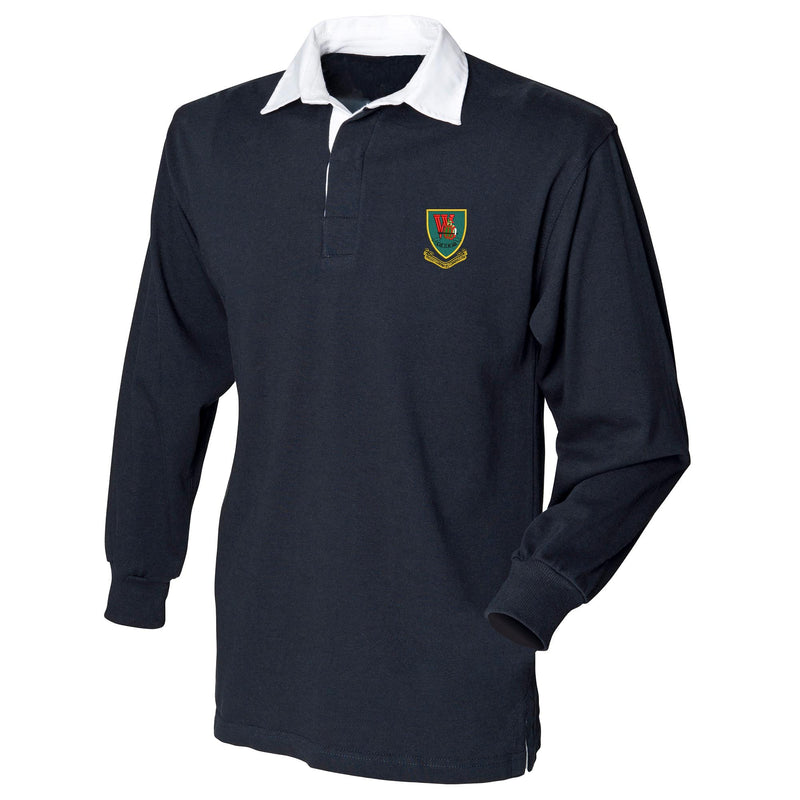 Whiskey Company 45 Commando Front Row Long Sleeve Rugby Shirt