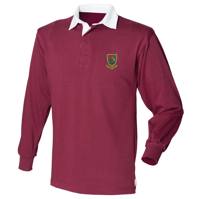 Whiskey Company 45 Commando Front Row Long Sleeve Rugby Shirt