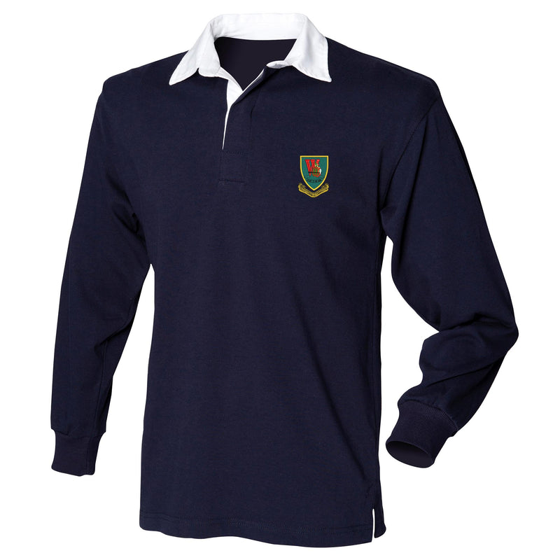 Whiskey Company 45 Commando Front Row Long Sleeve Rugby Shirt