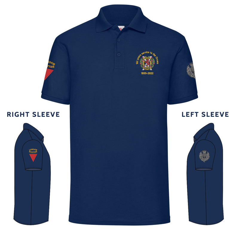 London Scottish Regiment 1859-2022 Polo Shirt (3 badges)