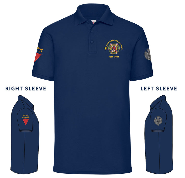 London Scottish Regiment 1859-2022 Polo Shirt (3 badges)